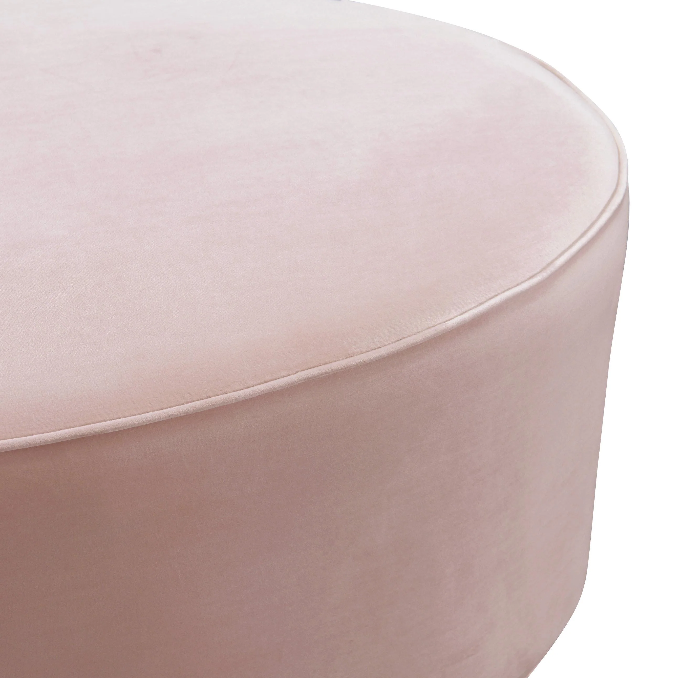 Scarlett Performance Velvet Oval Ottoman - Image 7