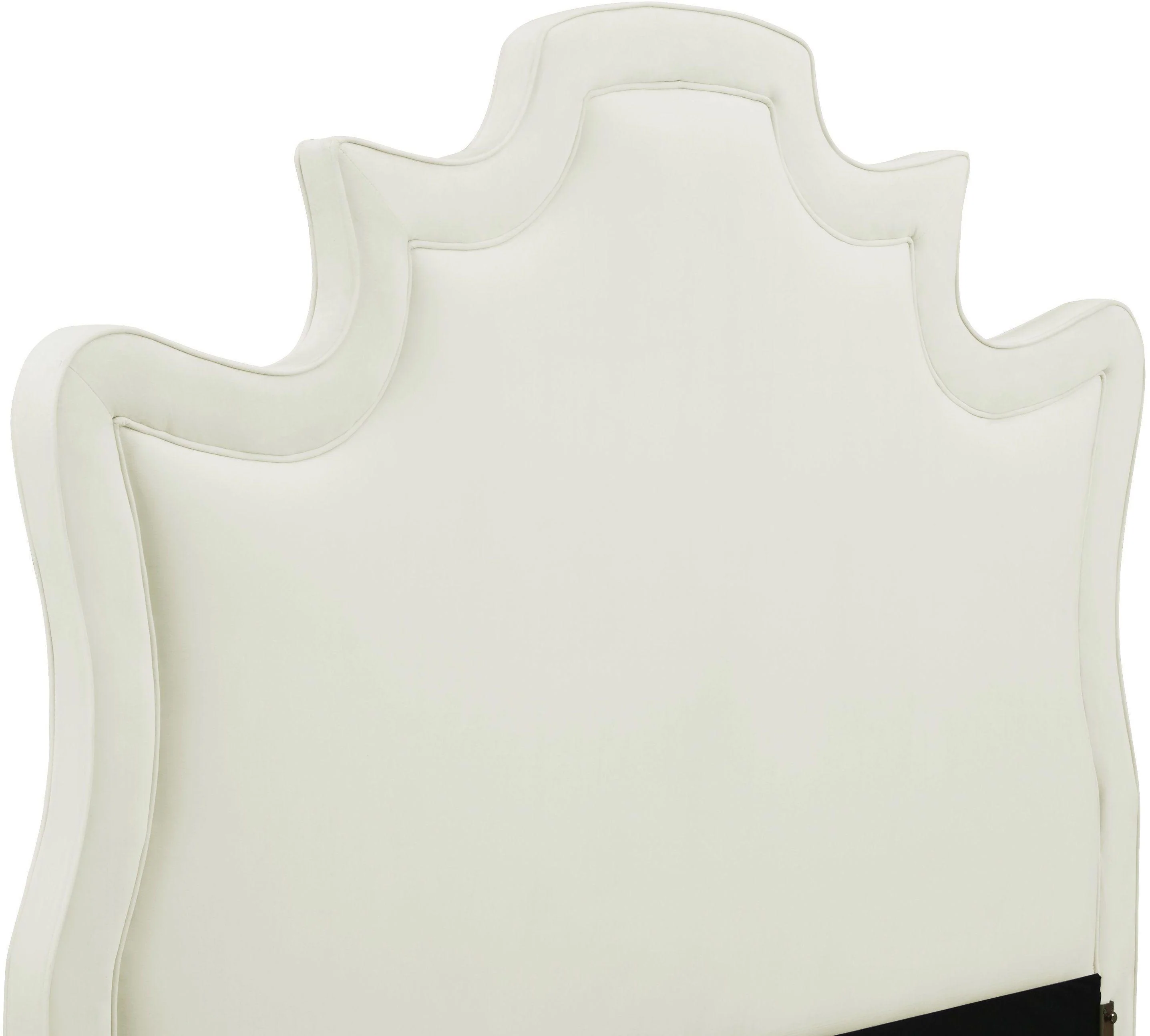 Serenity Cream Performance Velvet Bed - Image 11