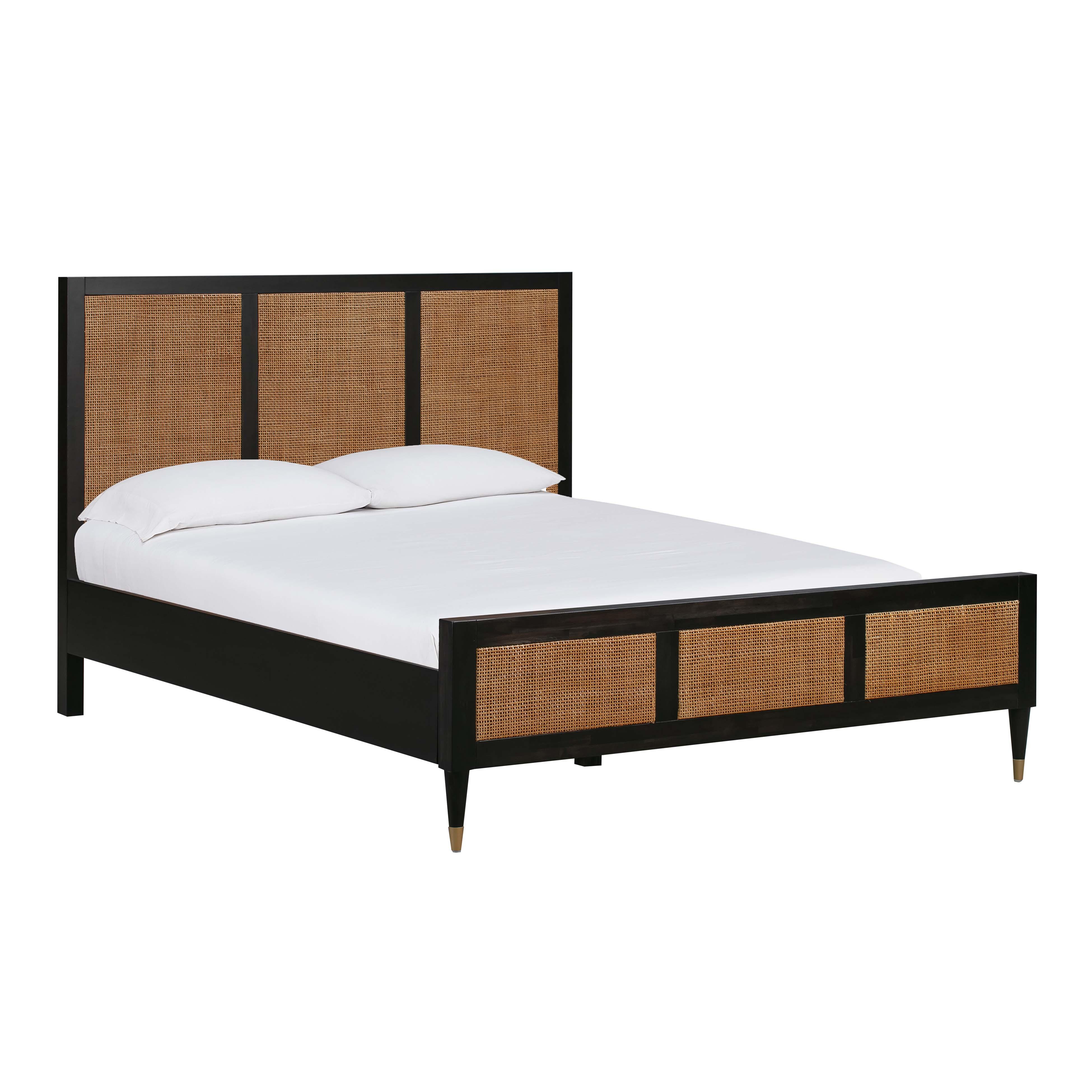 Sierra Wood & Rattan Bed - Image 10