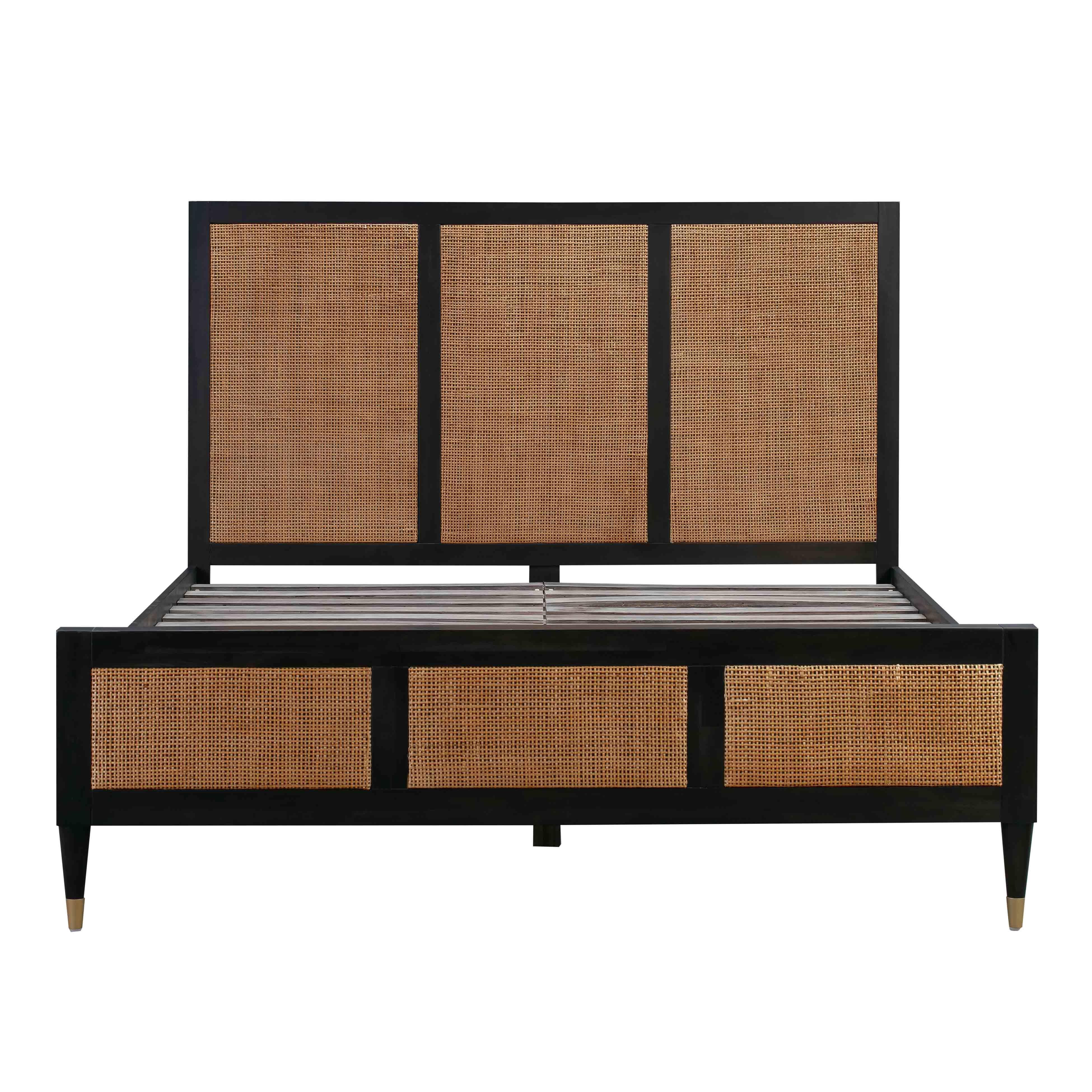 Sierra Wood & Rattan Bed - Image 15