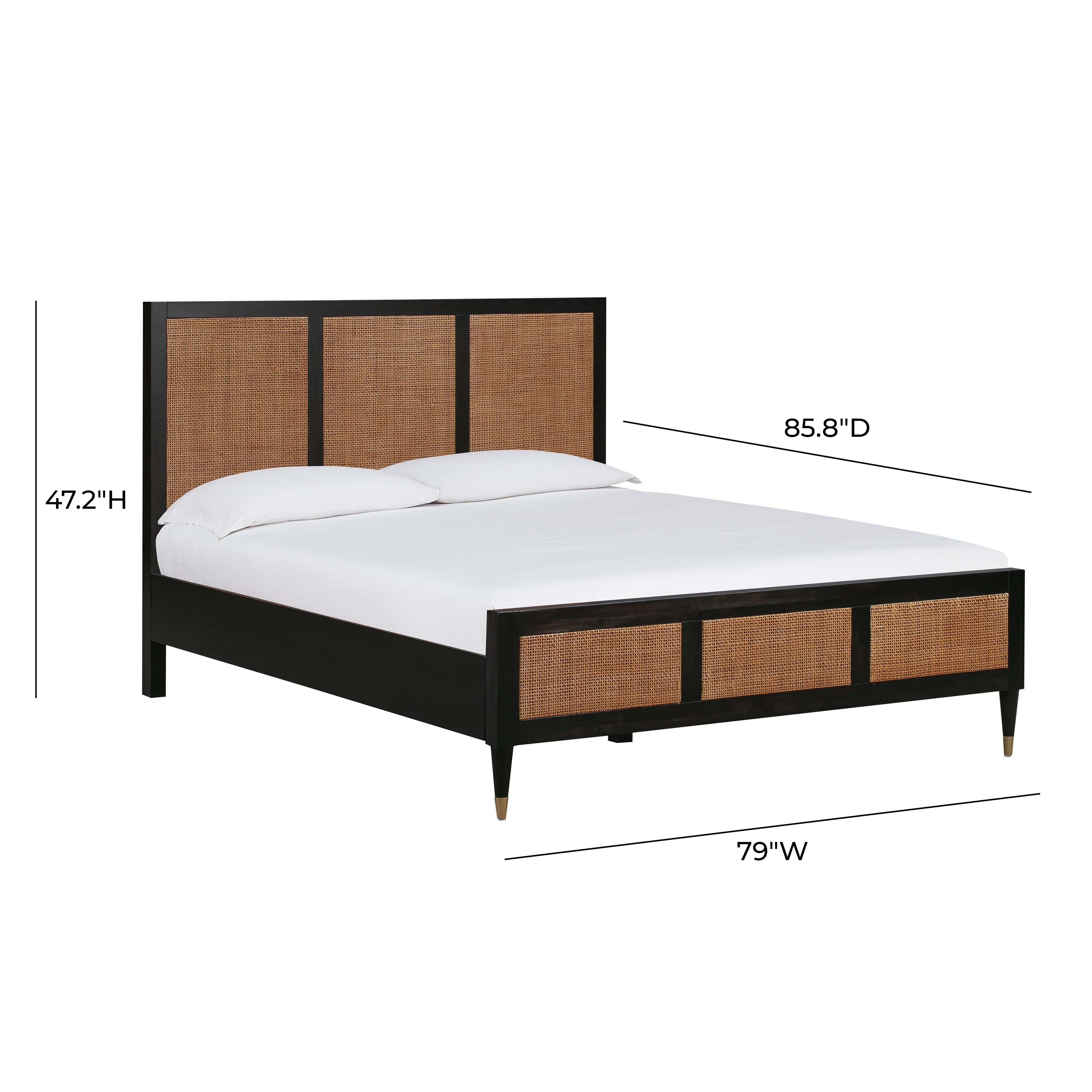 Sierra Wood & Rattan Bed - Image 17