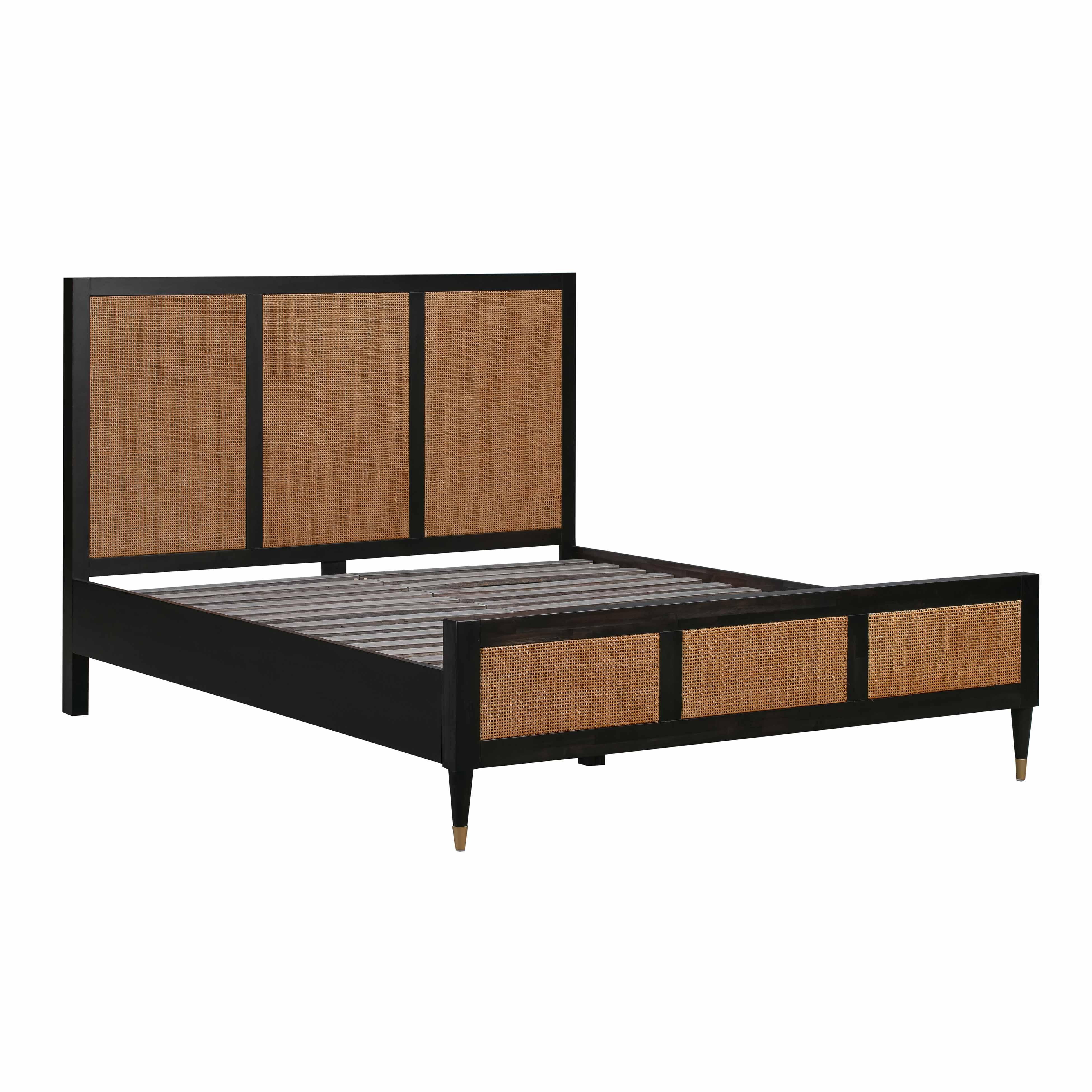 Sierra Wood & Rattan Bed - Image 5
