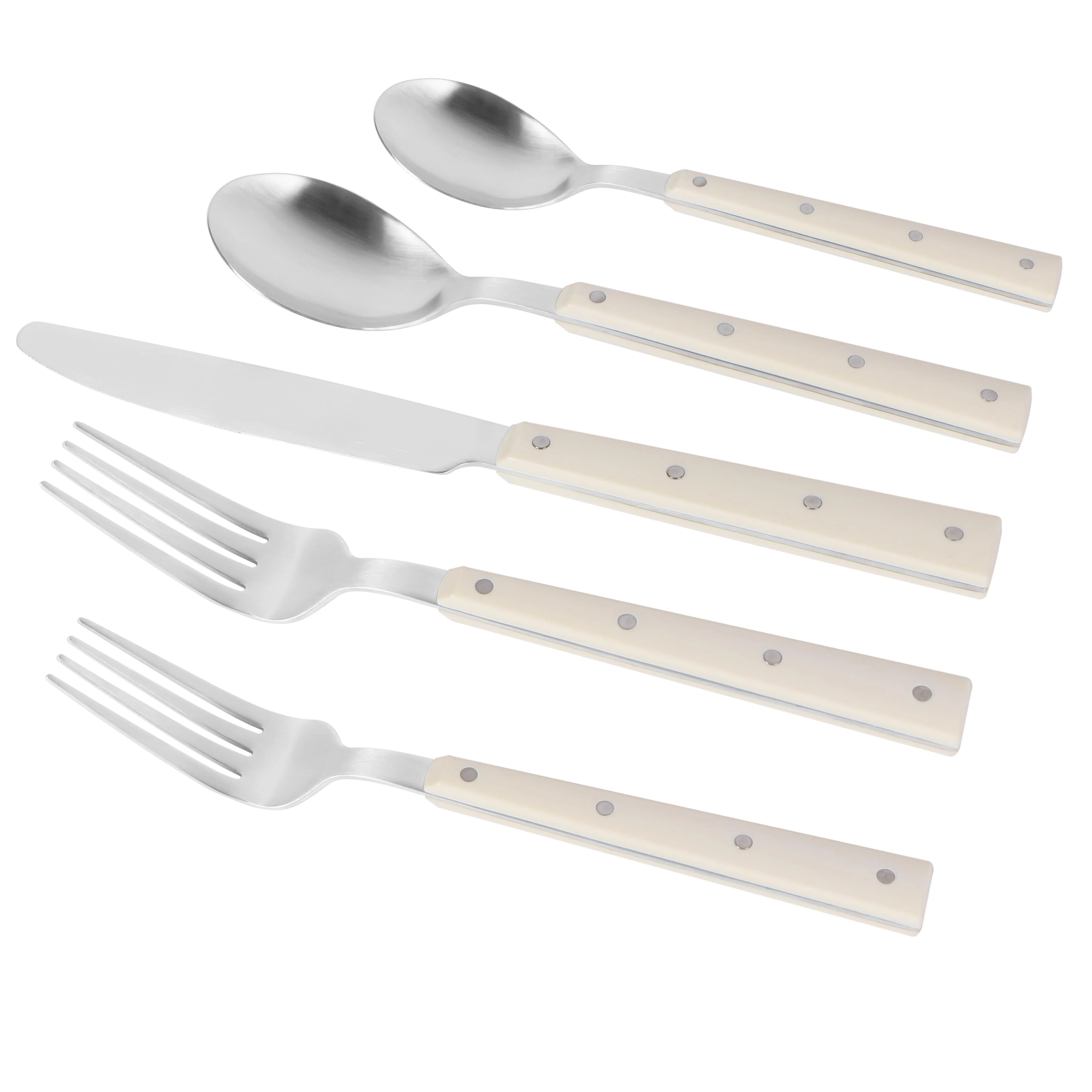 Soline Stainless Steel Flatware - Set of 5 Pieces - Service for 1 - Image 3