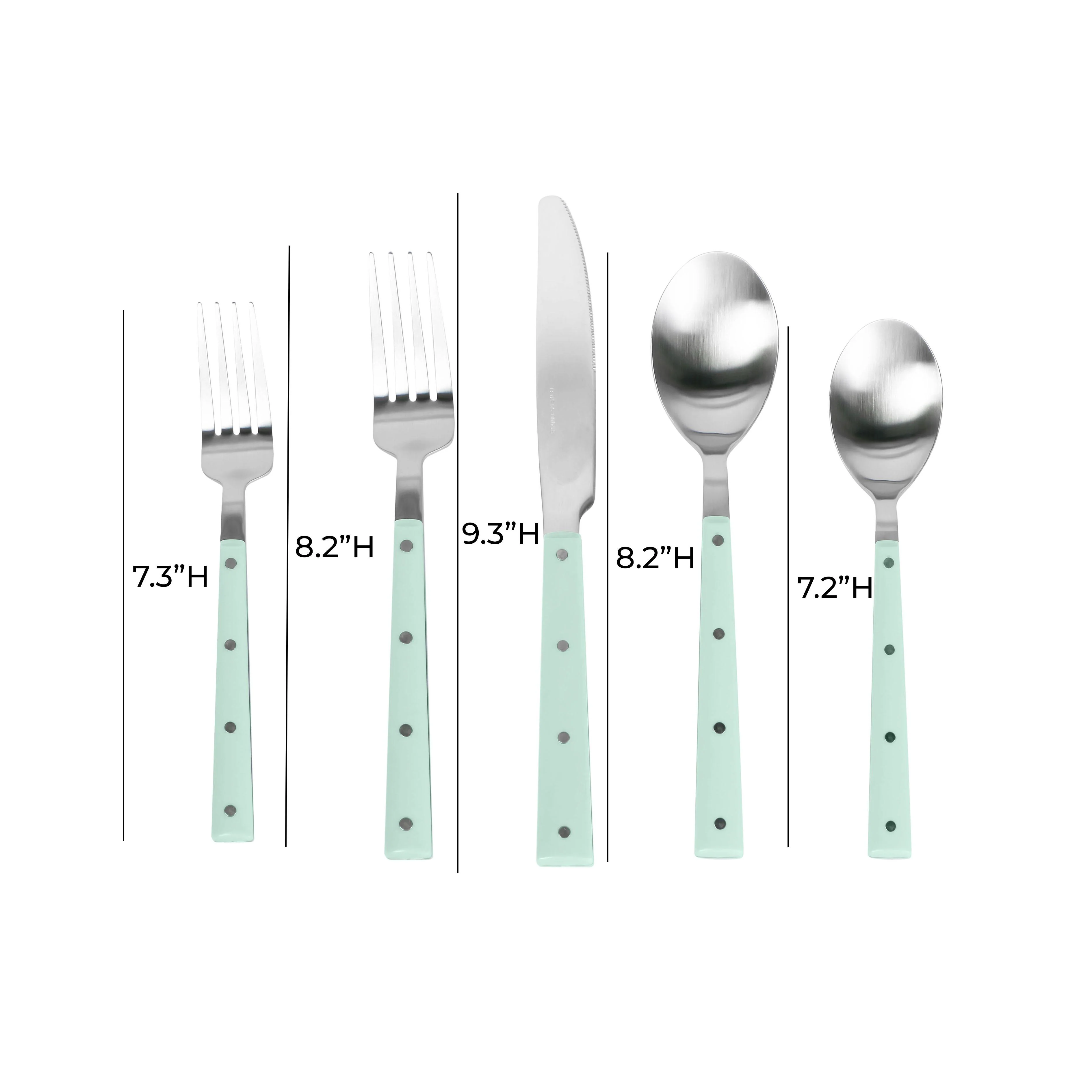 Soline Stainless Steel Flatware - Set of 5 Pieces - Service for 1 - Image 8