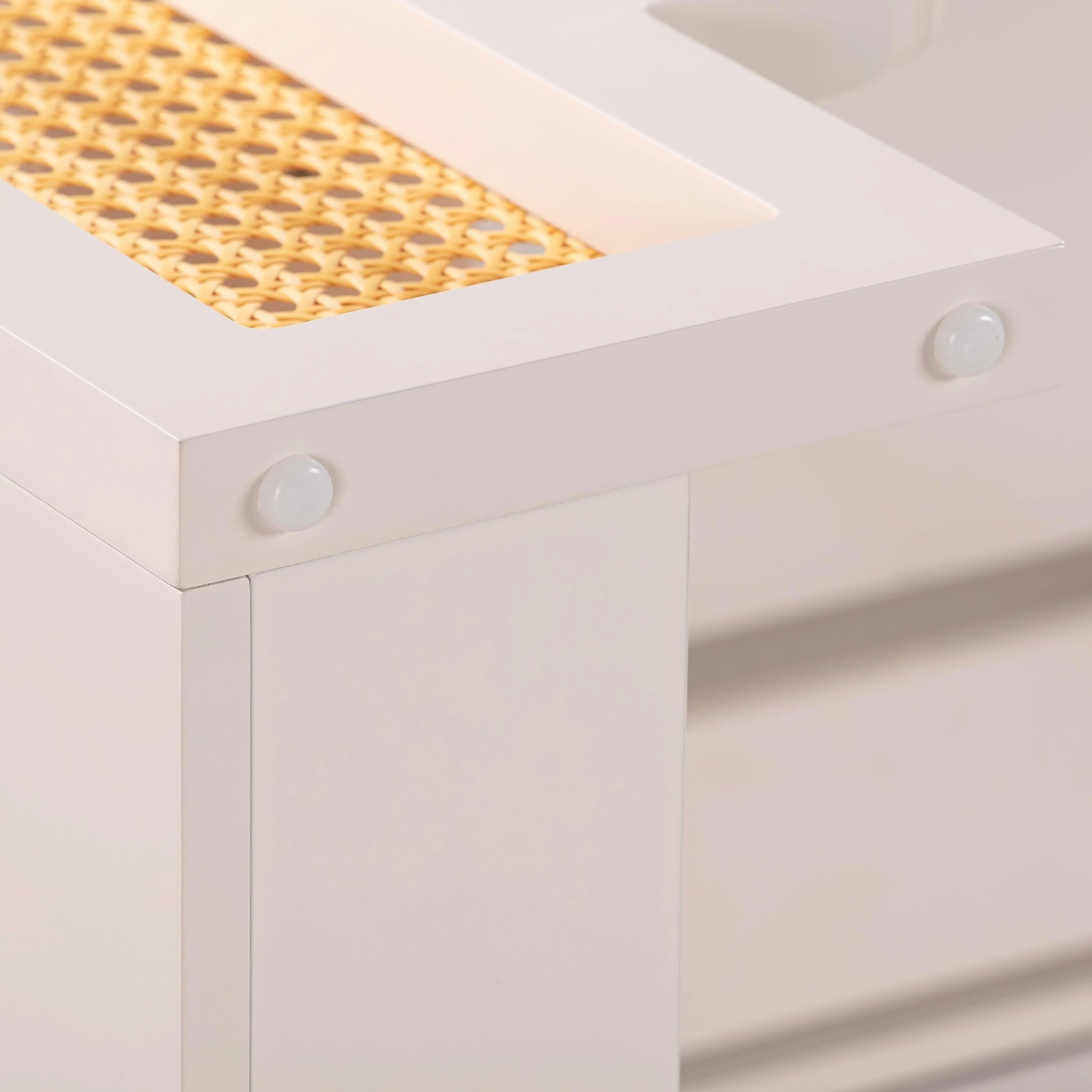 Suzie 62" Rattan Executive Desk With Drawer - Image 16