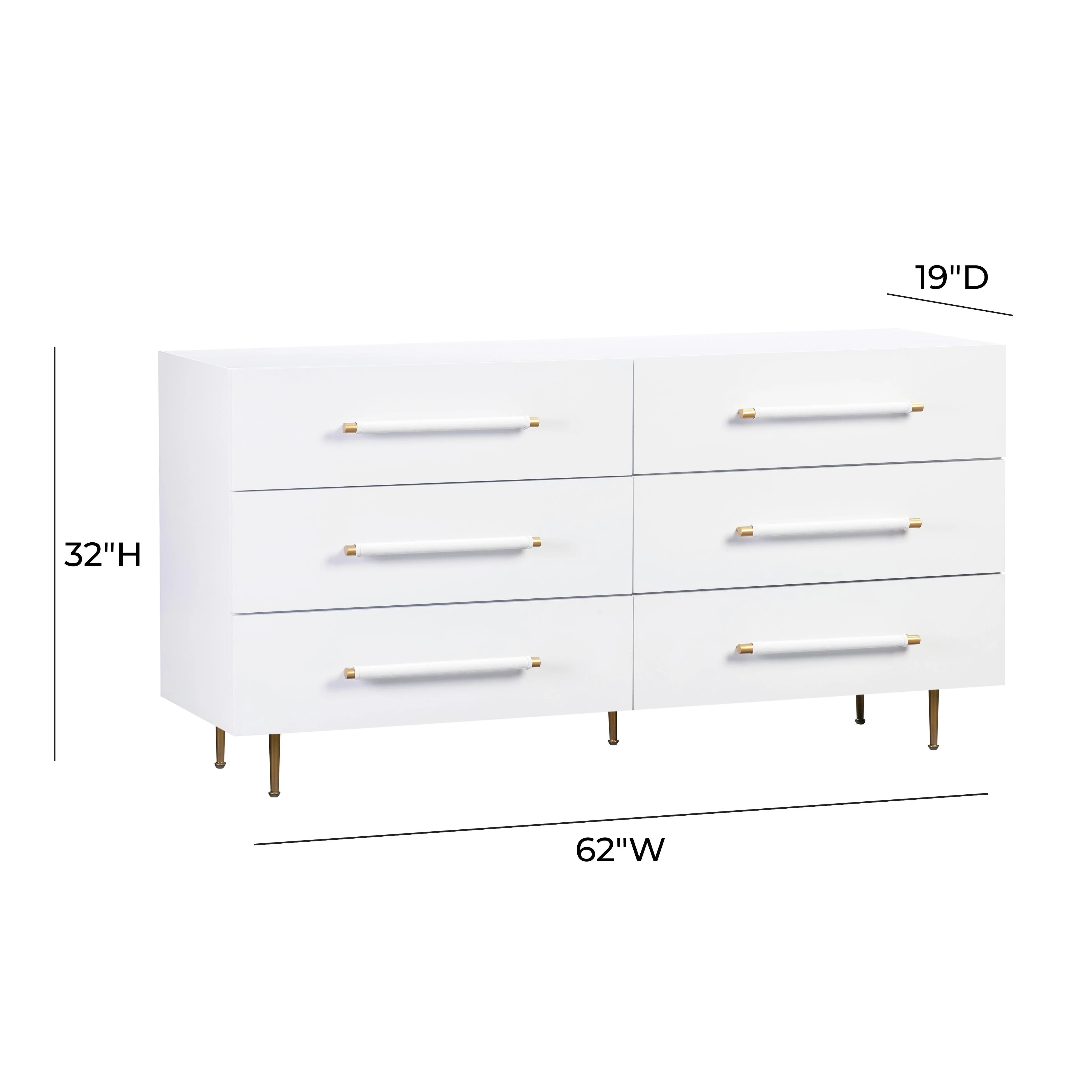 Trident 62" 6-Drawer Dresser - Image 18