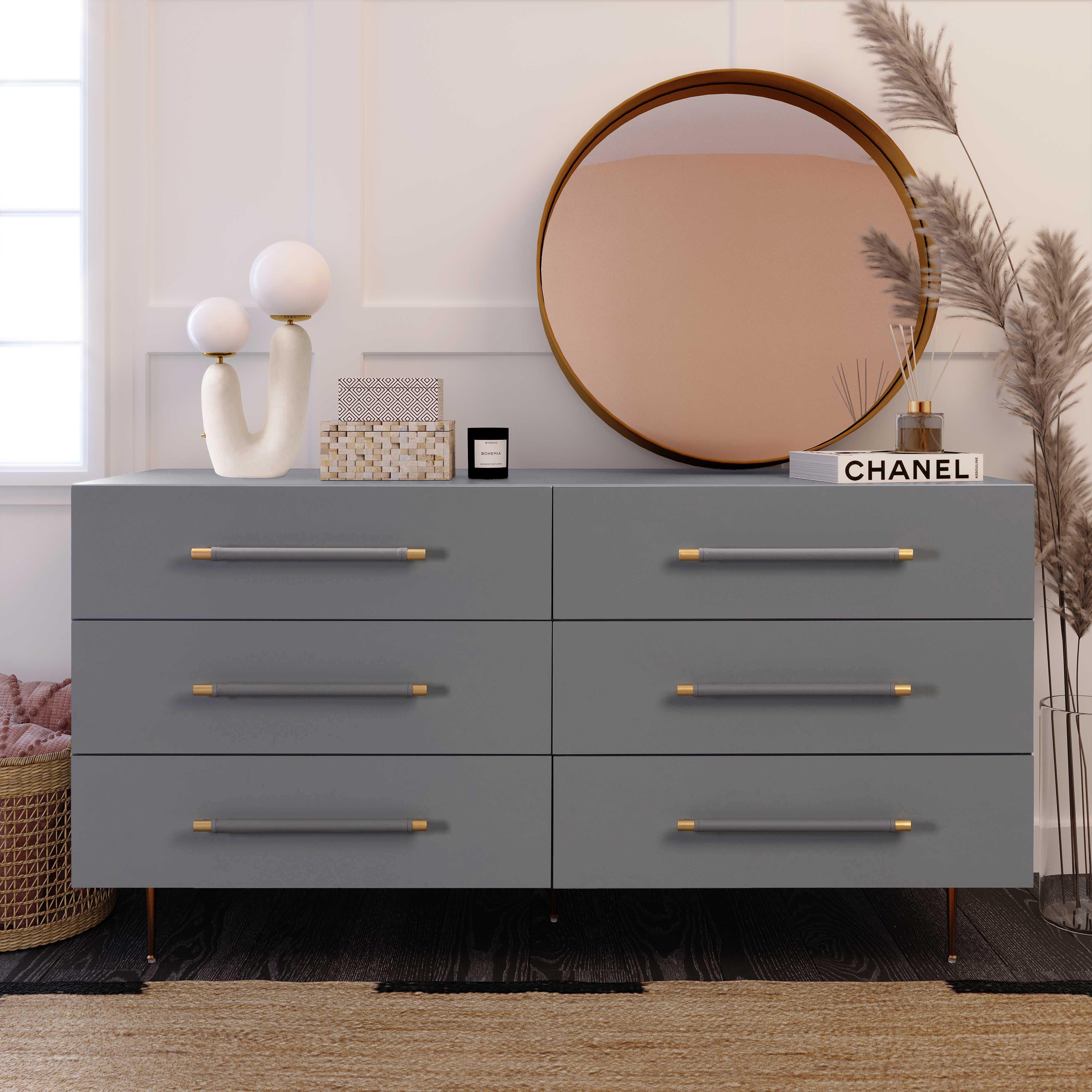 Trident 62" 6-Drawer Dresser - Image 3