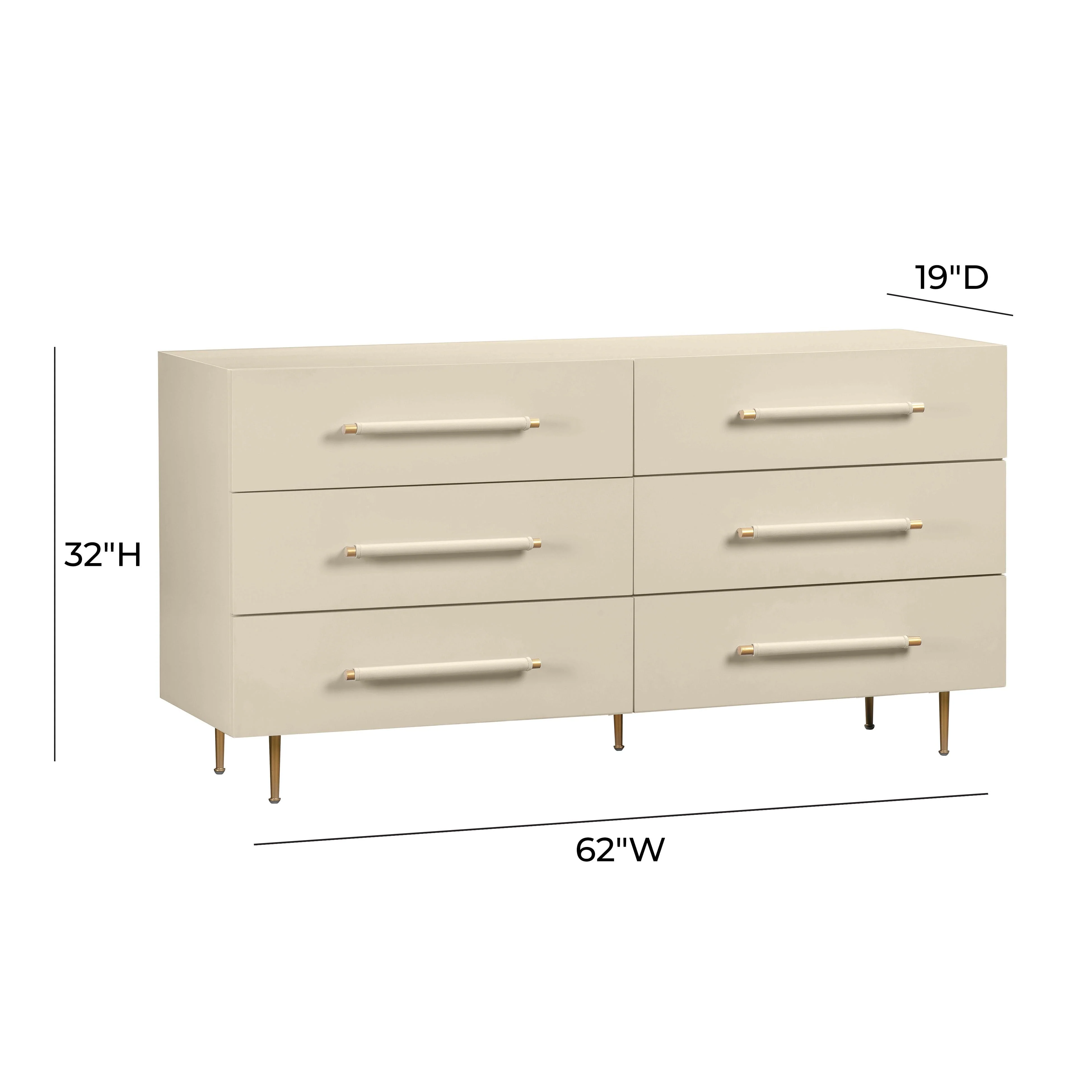 Trident 62" 6-Drawer Dresser - Image 35