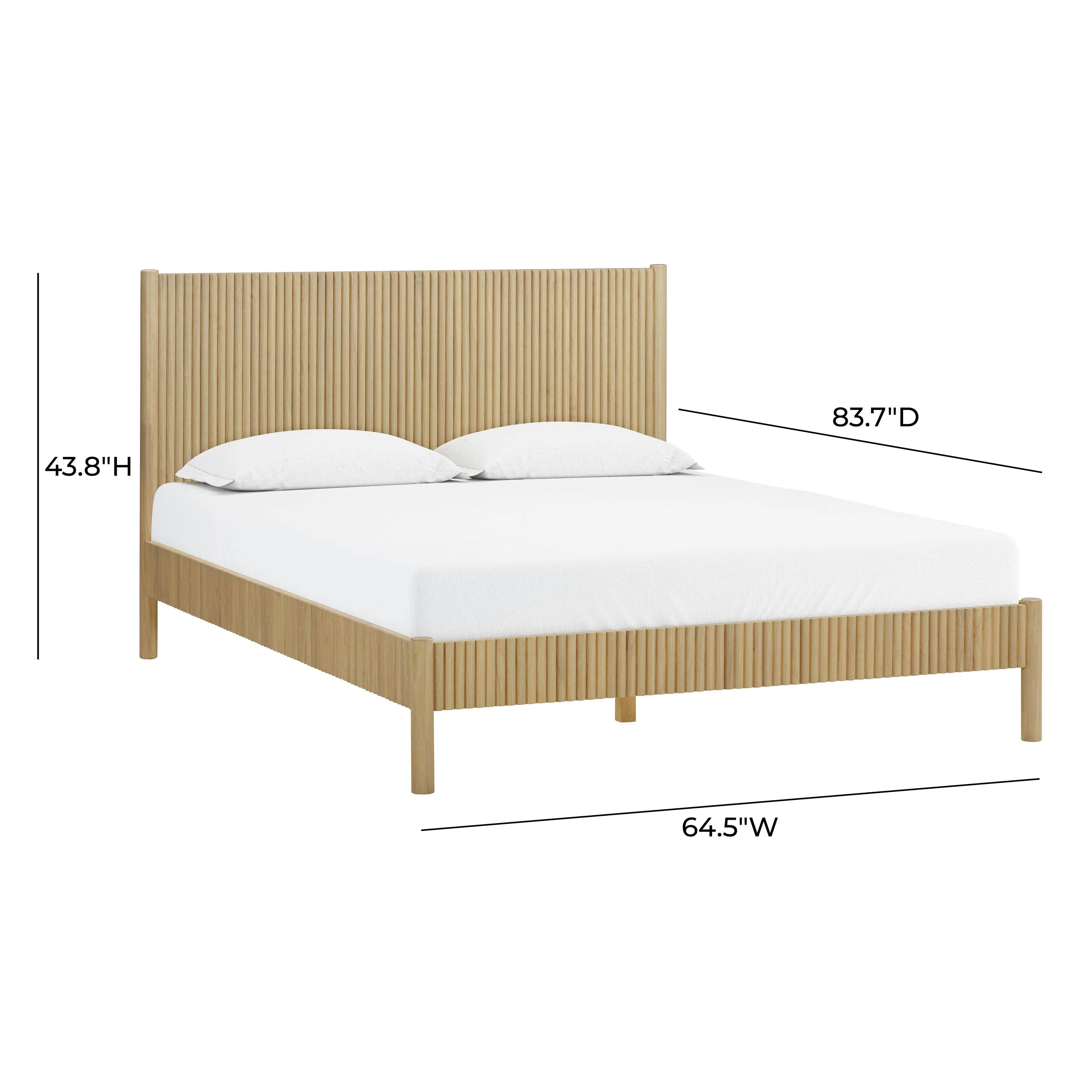 Tyla Natural Wood Bed - Image 7