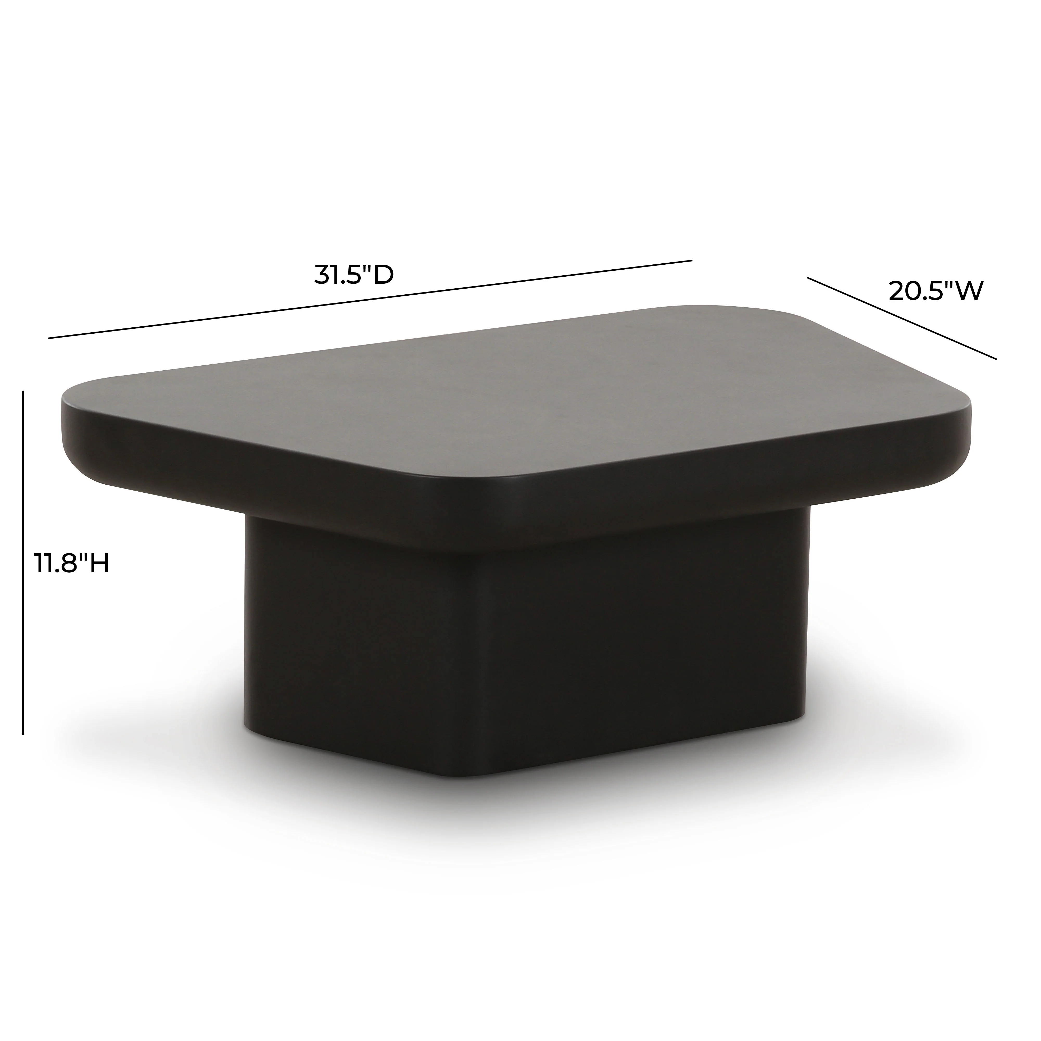 Yoko Black Coffee Table (31.5"-38.6") - Image 7
