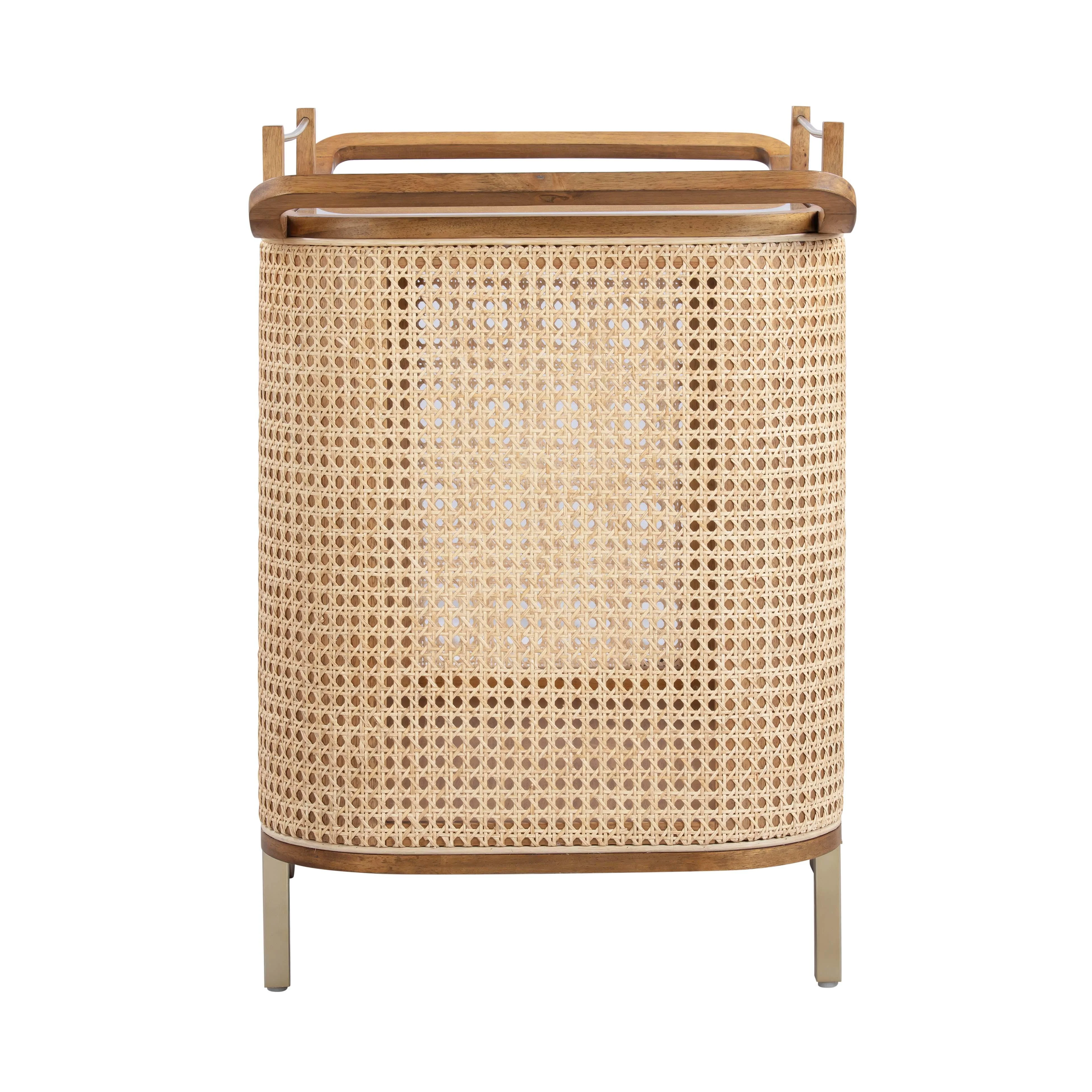 Yuma Natural Rattan Bar Cart - Image 4