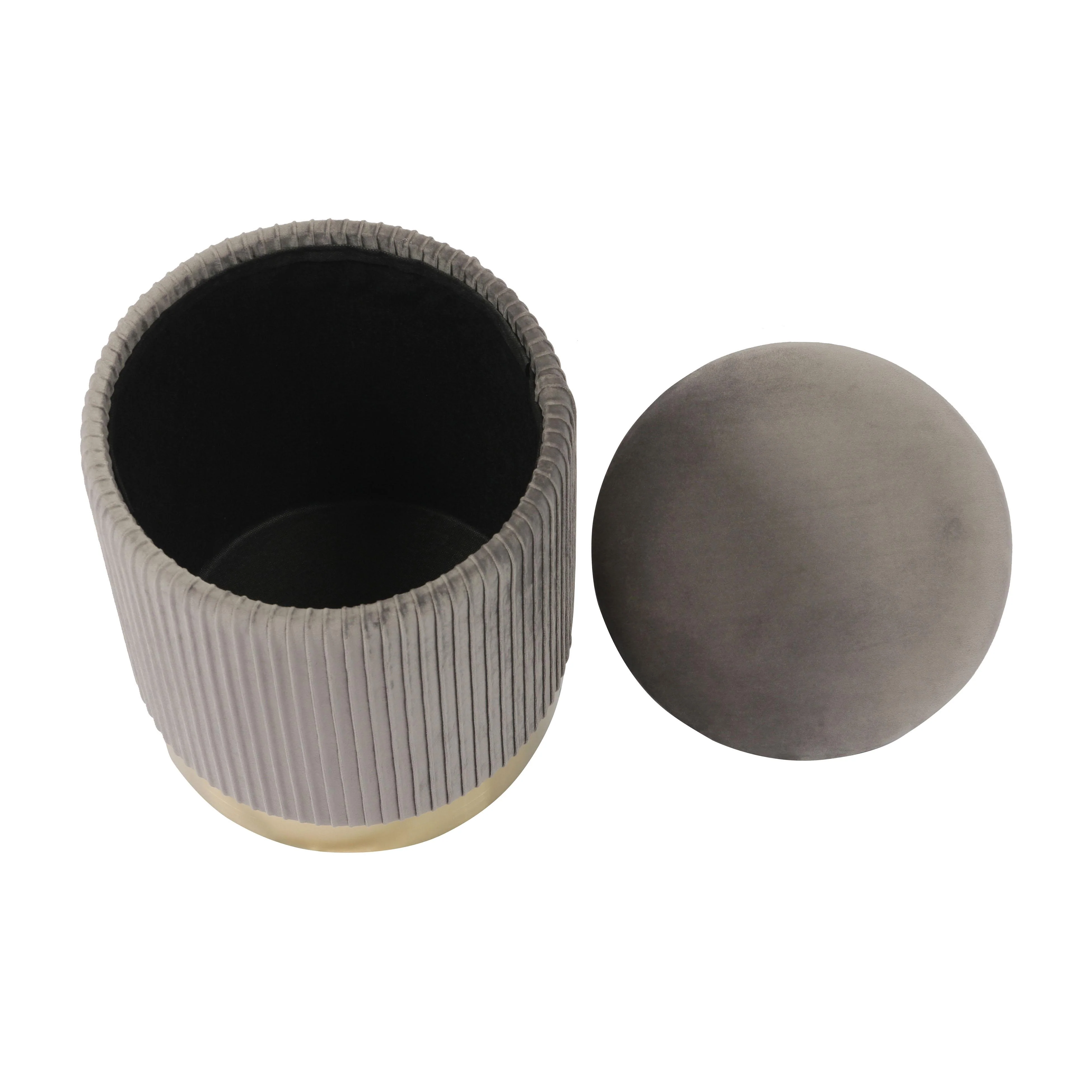 Zoe Performance Velvet Storage Ottoman - Image 19